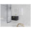 Meuble-lavabo mural 28 po avec lavabo en céramique et armoire d'appoint en châtaignier noir 28 po-129885120
