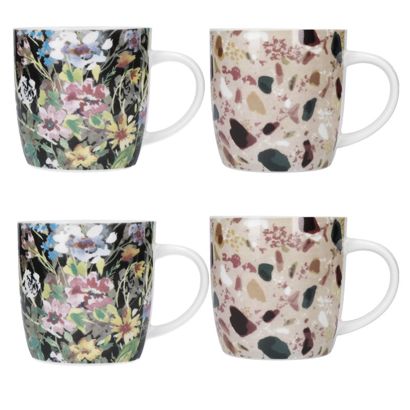 Terrazzo 4 Piece Mug Set