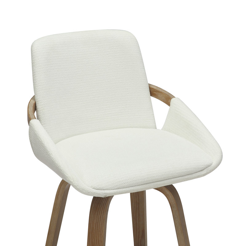 Tabouret de comptoir 26 po Bloomingdale, Ivoire / blanc délavé