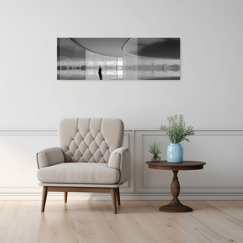 Modern Glass Reflections by Leif Londal - Wrapped Canvas Panoramic Print, 91.44 cm H x 30.48 cm W