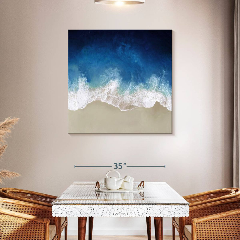 Gillard Indigo Ocean Waves I, H 39 po x l 39 po