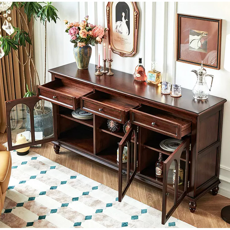Buffet en cerisier de style rétro