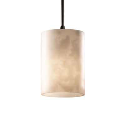 Luminaire suspendu cylindrique 1 lumière Ainka