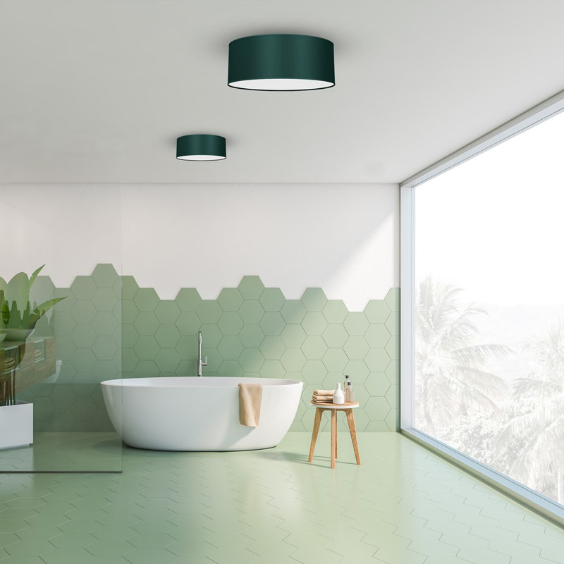 Verde Cotton / Cotton Blend Flush Mount