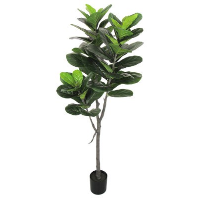 60" Artificial Fiddle Leaf Fig Tree in Pot