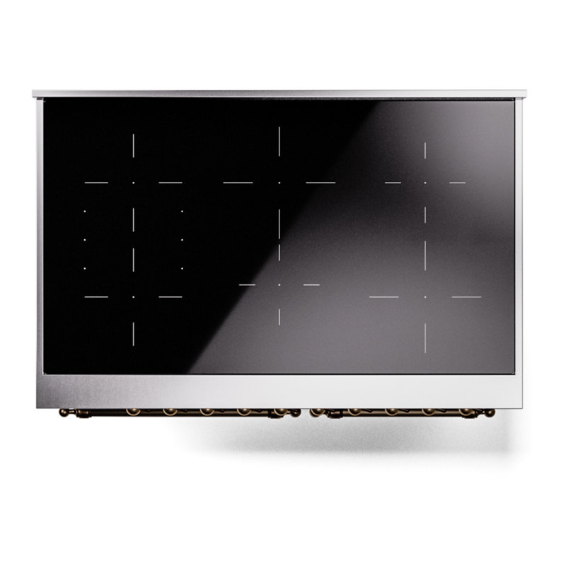 ILVE Nostalgie II 40 in Induction Range, Emerald Green/Bronze