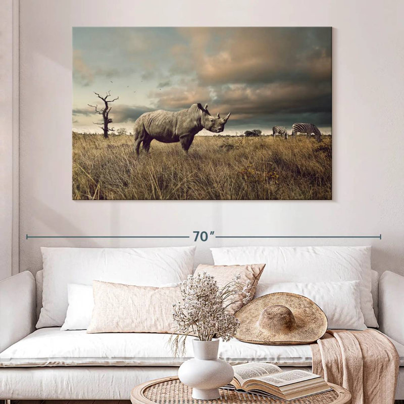 Crowle Fierce Rhinoceros, 34" H x 51" W