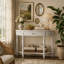 Console demi-lune en bois massif avec tiroir et tablette-1361520914-1361520924-1361520926