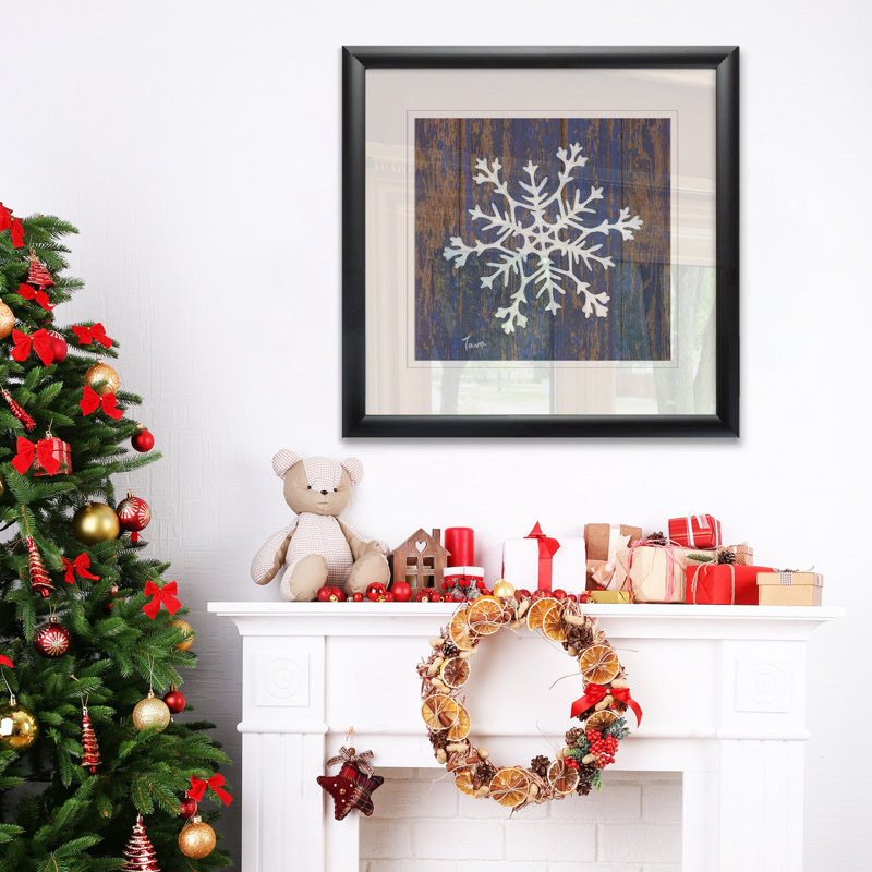 " Stencil Snowflake " by Janet Brignola Tava, 16" H x 16" W x 1.5" D