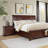 Contemporary Nightstand Two Drawer Storage