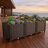 Weather-Resistant Raised Planter Boxes - Extra Deep Self-Watering Bed For Patio & Terrace Gardens-58493179