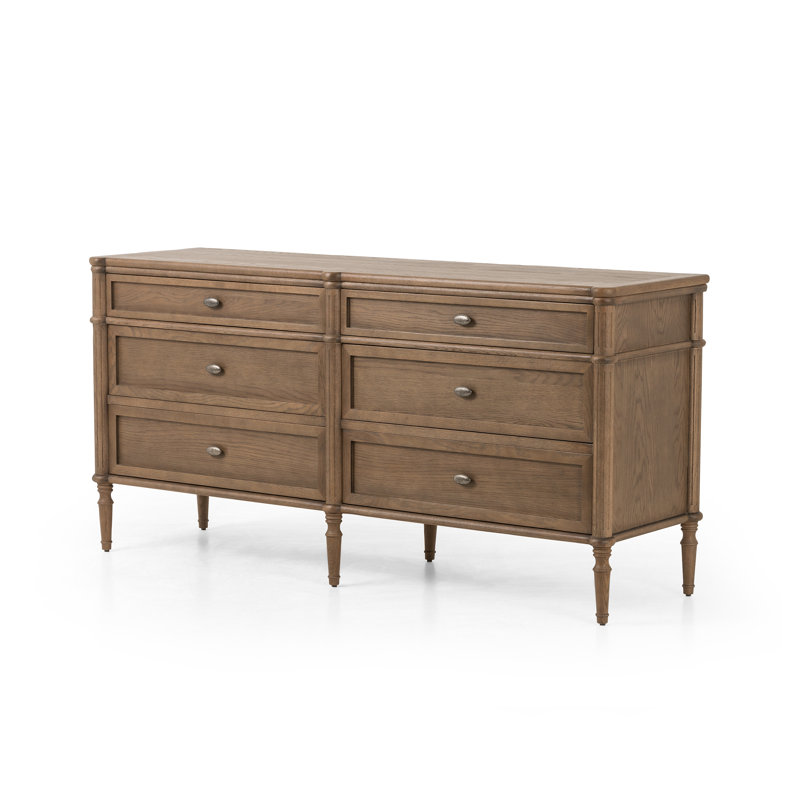 Toulouse 6 - Drawer Dresser, Toasted Oak