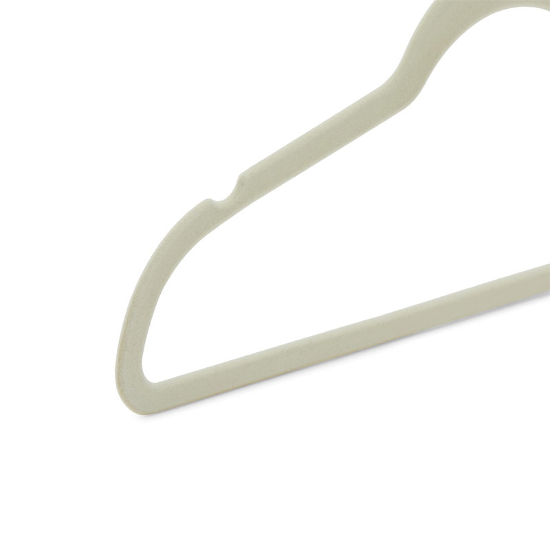 5 cintres pour accessoires antidérapants, 30, Ivoire / Argenté