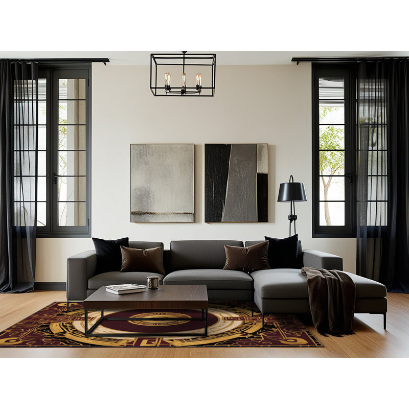 Noble Tapestry Rug, Square 4'