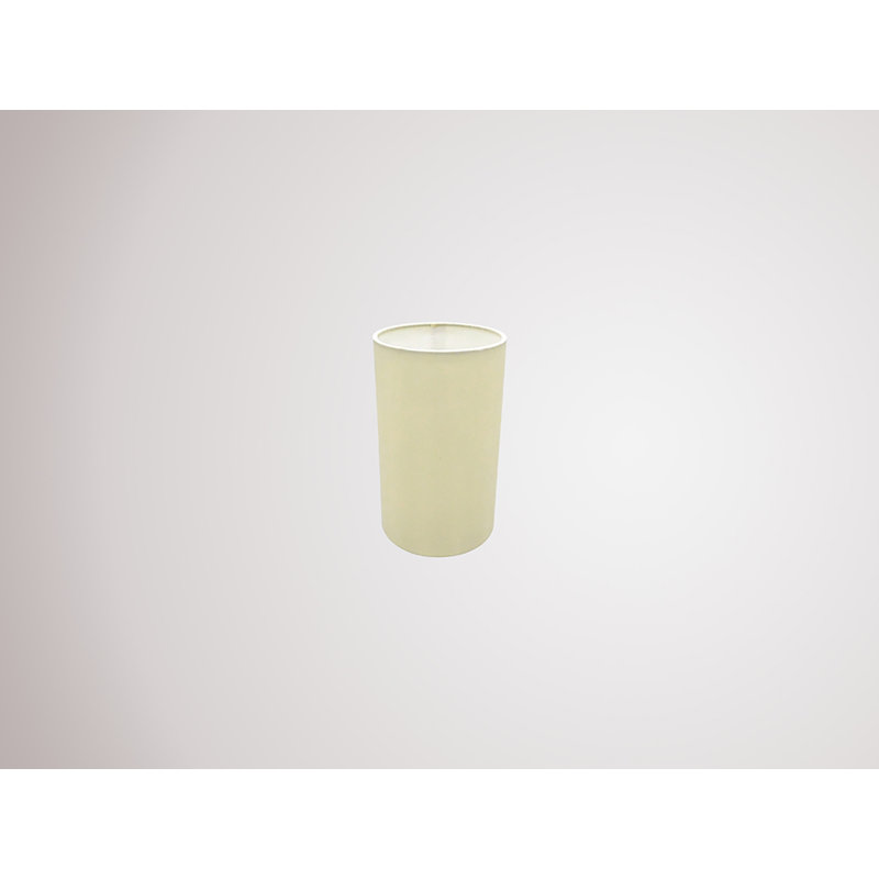 20cm H Faux Silk Drum Lamp Shade, Ivory Pearl