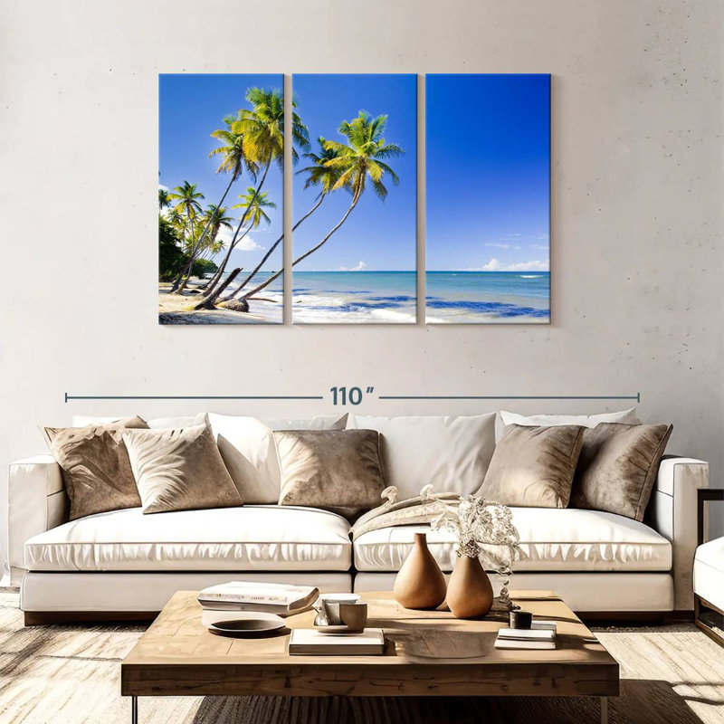 Gillard Trinidad Coast Palms, H 48 po x l 74 po