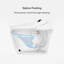 Toilette bidet intelligente automatique Hynova AX1 avec couvercle à ouverture / fermeture automatique blanc 1,28 GPF-98755204