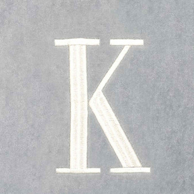 GRY/IVR Monogram Towel Set