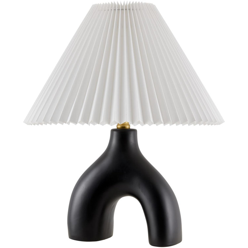Lampe de table Celes, Noir, Blanc