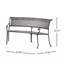 Banc de jardin en aluminium Vanscoy-110141754