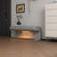 Banc d'entrée avec repose-pieds en cuir avec lumière DEL pour salon, chambre à coucher et bout de lit