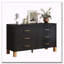 Commode 6 tiroirs moderne avec pieds en bois massif-1417059831