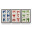 Rubans de joie, ensemble de 3 impressions sur toile-126344031-126344020-126344008