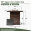 Table foyer au gaz propane 28 po