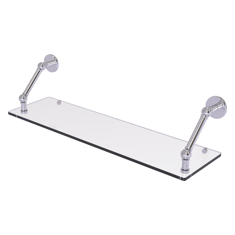 Tablette flottante Dalston, Chrome poli, H 8 po x l 30 po x P 8 po