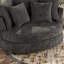 Fauteuil demi-tonneau avec housse 54,9 ", fauteuil surdimensionné moderne avec 5 coussins-757516418