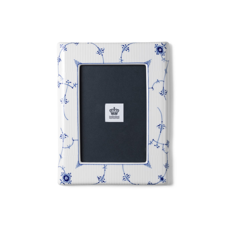 Royal Copenhagen Blue Fluted Plain Picture Frame 8.27"