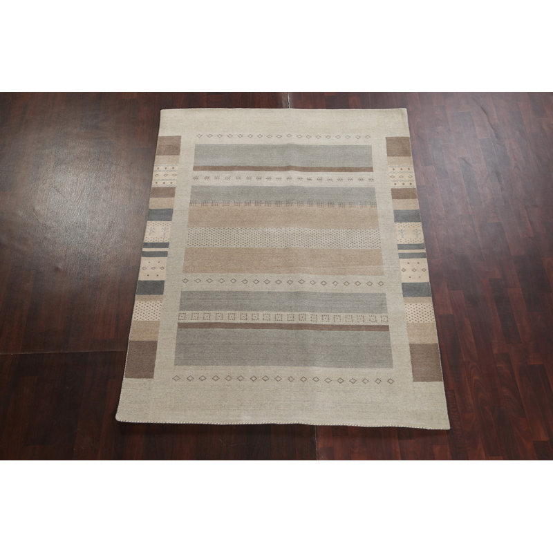 Tapis géométrique en laine Gabbeh
