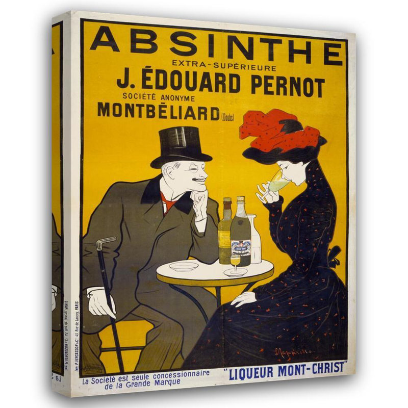 «Extra-Superior Absinthe J. Édouard Pernot» par Leonetto Cappiello, reproduction d'art sur toile tendue avec châssis