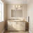 3-Light Dimmable Nickel Vanity Light