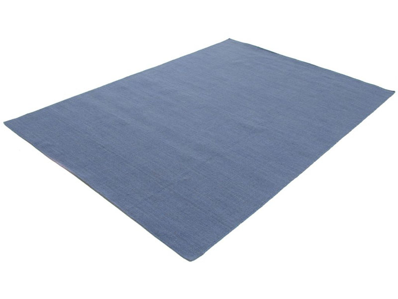Solid Colour Cotton Hand Woven Area Rug, Rectangle 170 x 240cm
