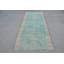 Tapis turc vert antique en laine pour chambre à coucher ou salon avec motif tribal traditionnel