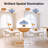4.3X11.8" Retro Glass Flush Mount Lamp