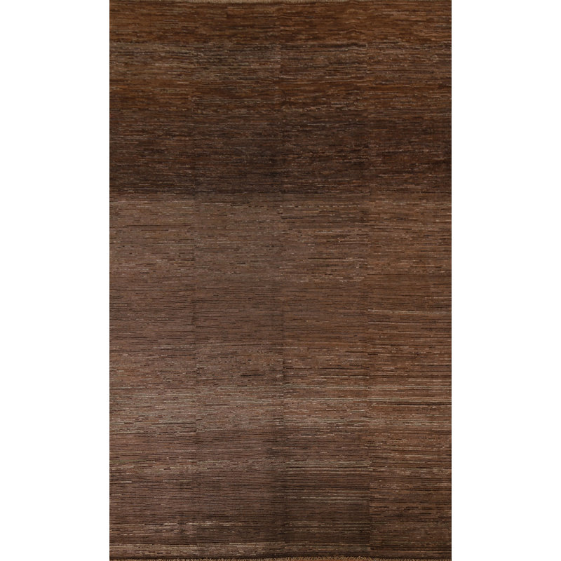 Tapis brun foncé Gabbeh 7 x 10