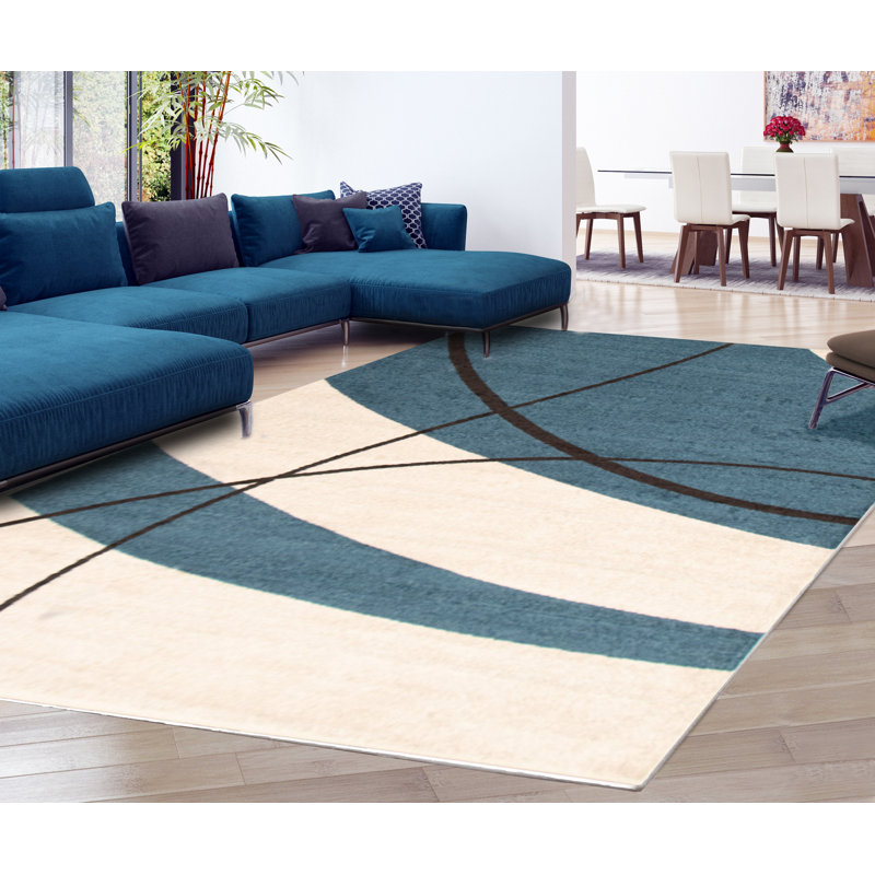 Saliha Abstract Indoor Rug, Rectangle 7'10" x 10'2"