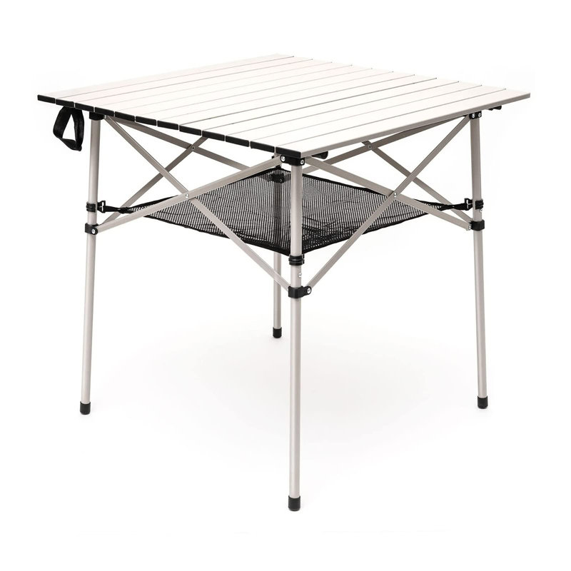 Table pliante en aluminium pour le camping, Gris