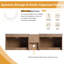 Ensemble de meuble-lavabo double 68 po avec plateau en céramique Narnby-1312010394-1332473101