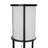 Eni 62.75'' Black Column Floor Lamp with USB and Outlet