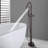 High Arch Single-Handle Freestanding Tub Faucet Bathtub Filter With Handheld Shower In Venetian-111704740