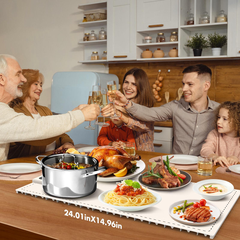 Food Warming Mat,Countertop Warming Mat, White