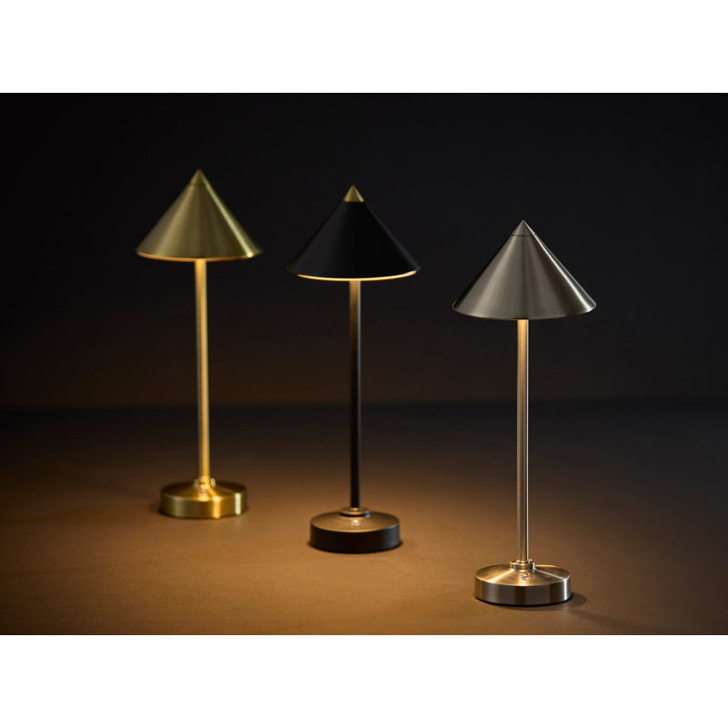 Ritchie LED Cordless Table Lamp, Silver