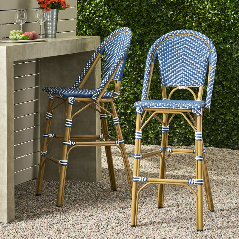 Cadre extérieur en aluminium avec ornement de 29,5 po, bleu sarcelle foncé et blanc. Pe For Comfort - 2, Touch. Leisure Time