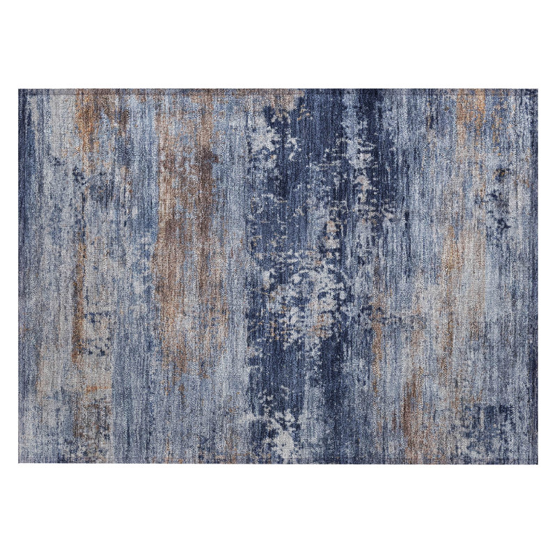 Machine Washable Indoor/Outdoor Jacinto ACN2146 Abstract Rug, Rectangle 1'8" x 2'6"