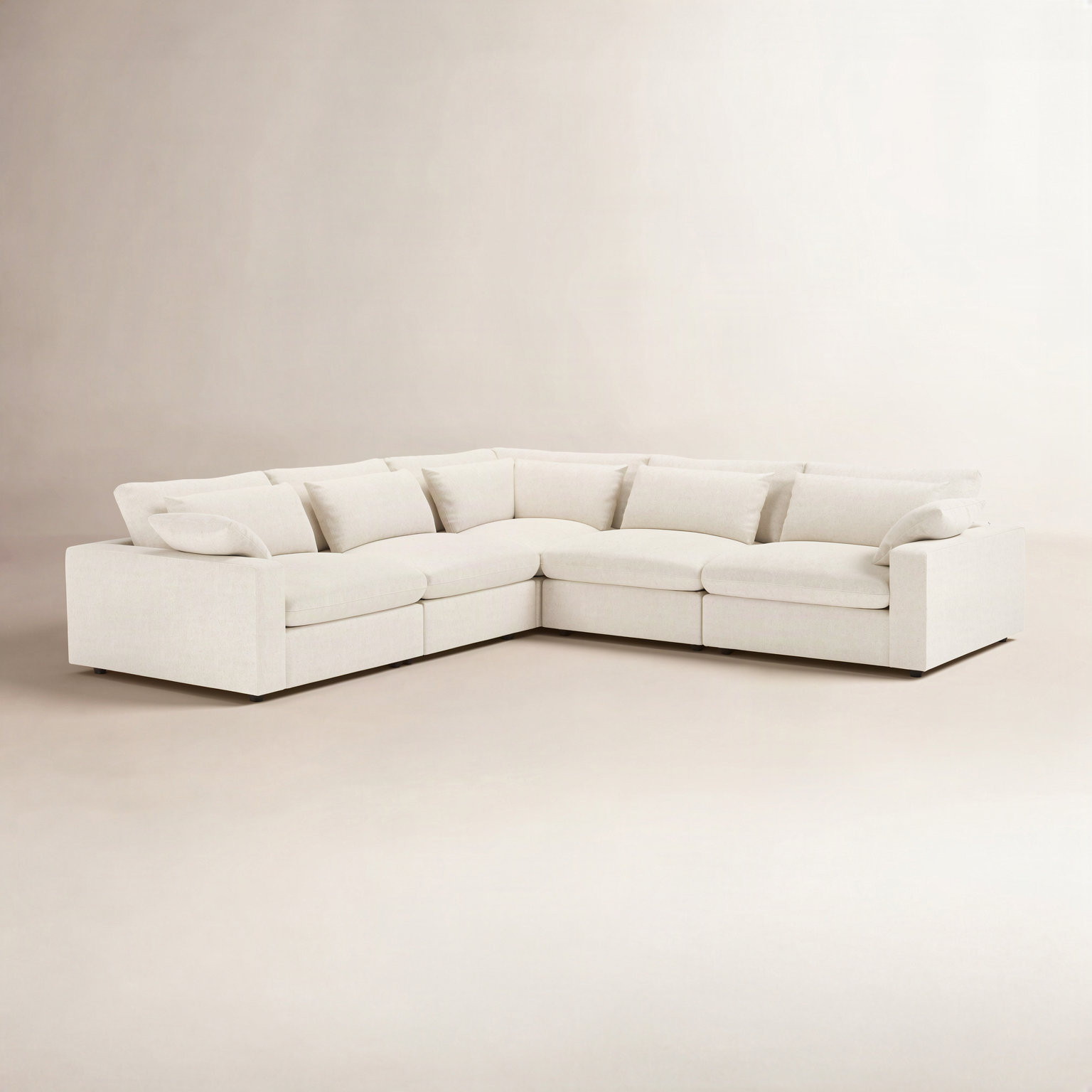 Remy Sectional, John Sepia Performance Linen Blend