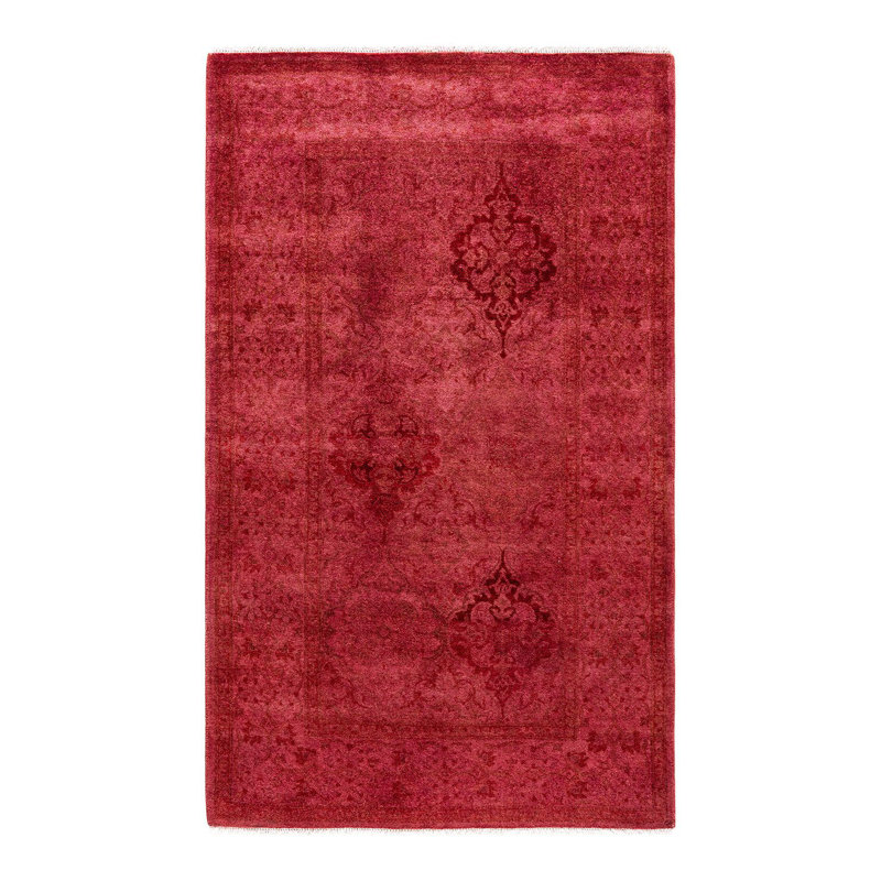 Overyed One-of-a-Kind Rectangle 3'2" X 5'3" Hand Knotted Area Rug