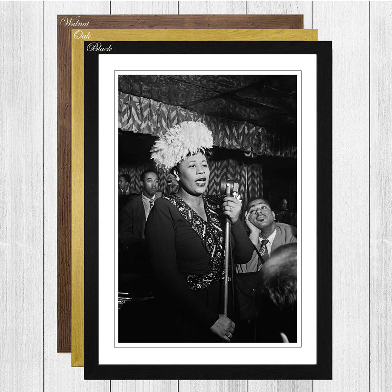 Ella Fitzgerald Framed Photographic - Framed Print, Black